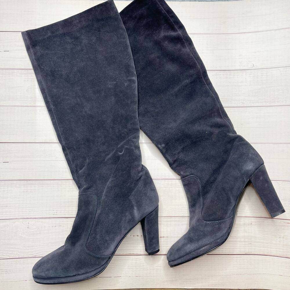 BODEN Gray Suede Boots